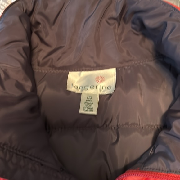 Women’s puffer vest. Tangerine. Large. - Picture 2 of 5